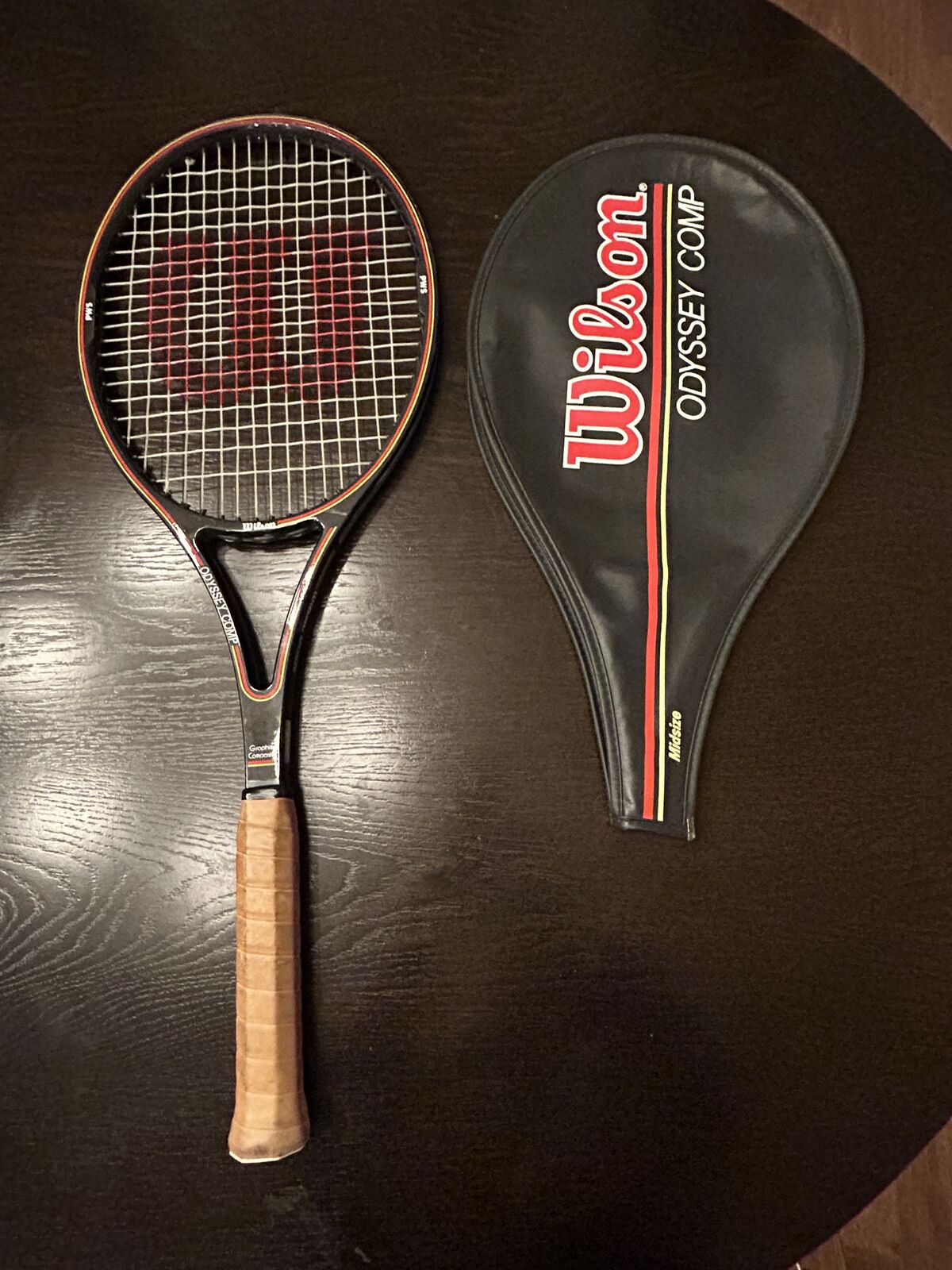Vintage Wilson Odyssey Comp Tennis Racket + Original Cover