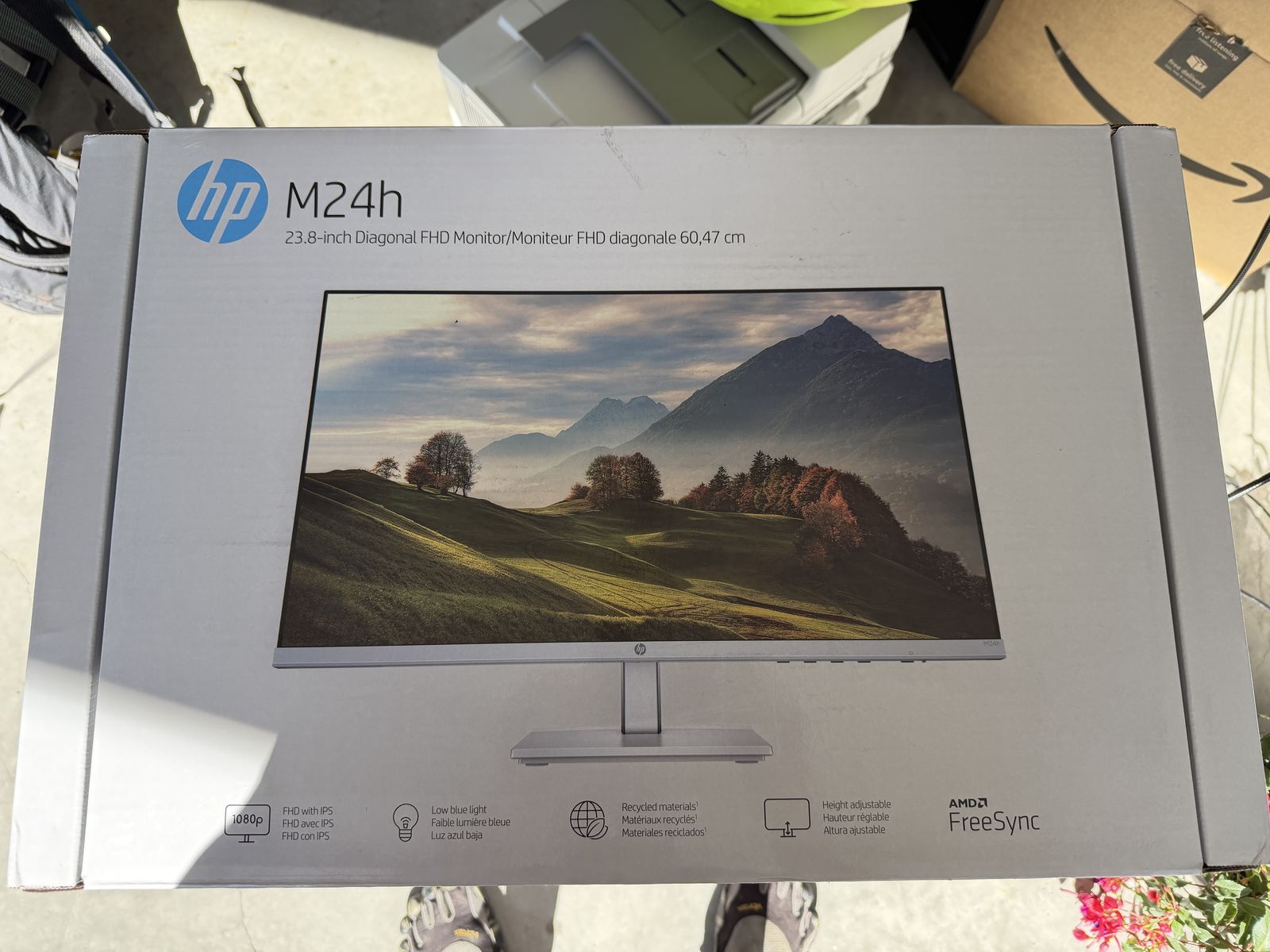 HP M24h monitor 23.8 inch screen size
