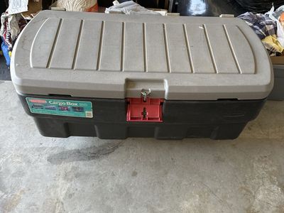 Rubber Maid Cooler Storage Trunk - Black/Grey, Used