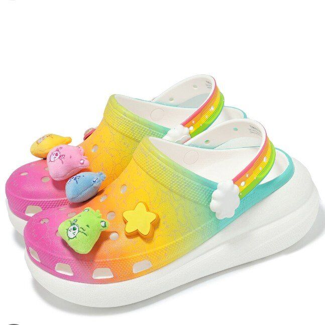 Limited Edition Crocs Care Bears Crush Clogs 6 US