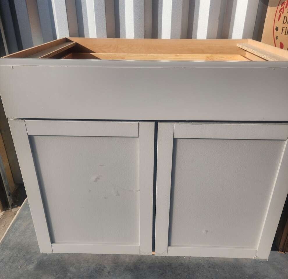 36 inch Cabinet- Grey