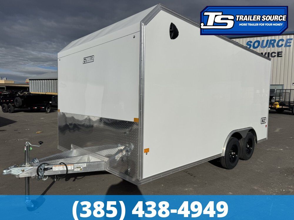 8.5x16 Alcom Aluminum EZ Hauler XLT Trailer - 7'0" Interior - 7K GVWR - Spare Mount, Spare Tire