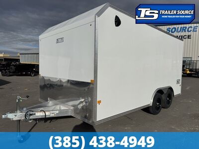 8.5x16 Alcom Aluminum EZ Hauler XLT Trailer - 7'0" Interior - 7K GVWR - Spare Mount, Spare Tire