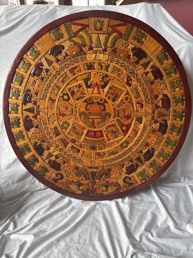 Hand Carved Mayan Calendar