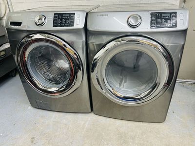 Samsung stainless washer and dryer set