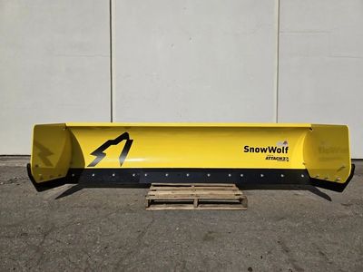 New SNOWWOLF UltraPusherTE 10′ Steel Trip Edge Skid Steer Snow Pusher