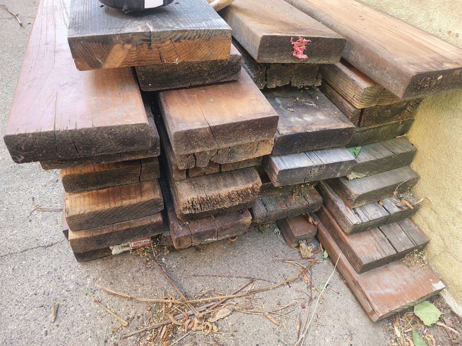 Redwood boards 13' 9" in length