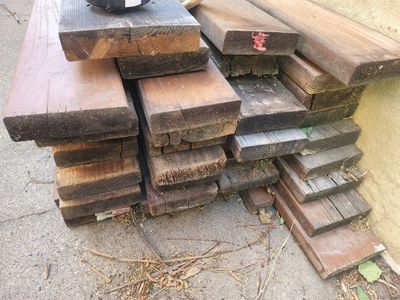 Redwood boards 13' 9" in length
