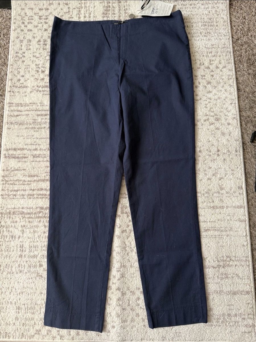 NWT PTOW GUIA Woman’s Navy Pants Italy size 48 195