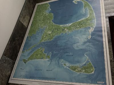 Navisat Aerial Satellite Photo Map of Cape Cod, Martha's Vineyard & Nantucket