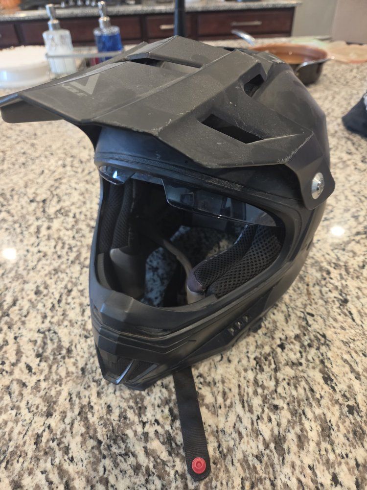 Triangle AH609 Full Face Helmet - Black, Size L, DOT FMVSS 218 Certified