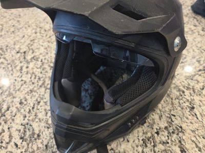 Triangle AH609 Full Face Helmet - Black, Size L, DOT FMVSS 218 Certified