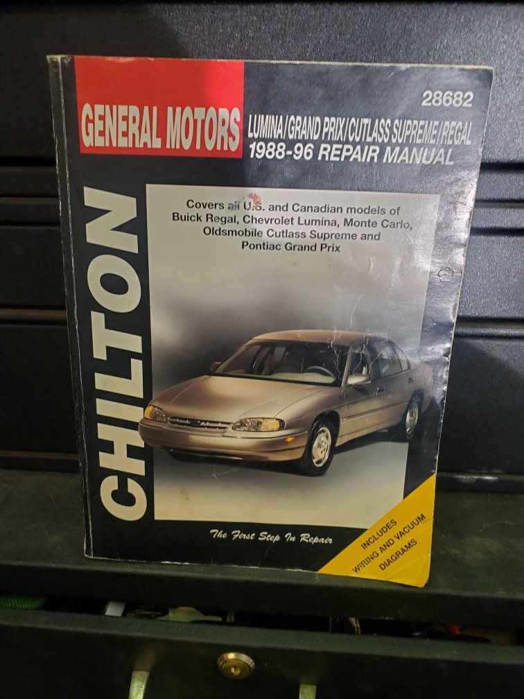 Chilton General Motors 1988-96 Repair Manual - Lumina, Grand Prix, Cutlass Supreme, Regal