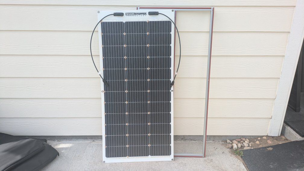 100w Shadestopper Solar Panel + Mount Frame