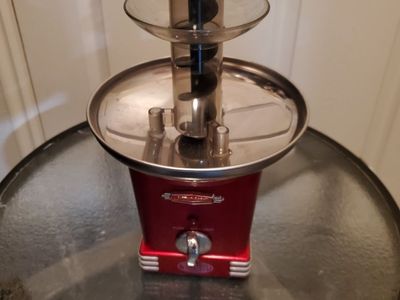 Nostalgia Electrics Vintage Red Chocolate Fondue Fountain