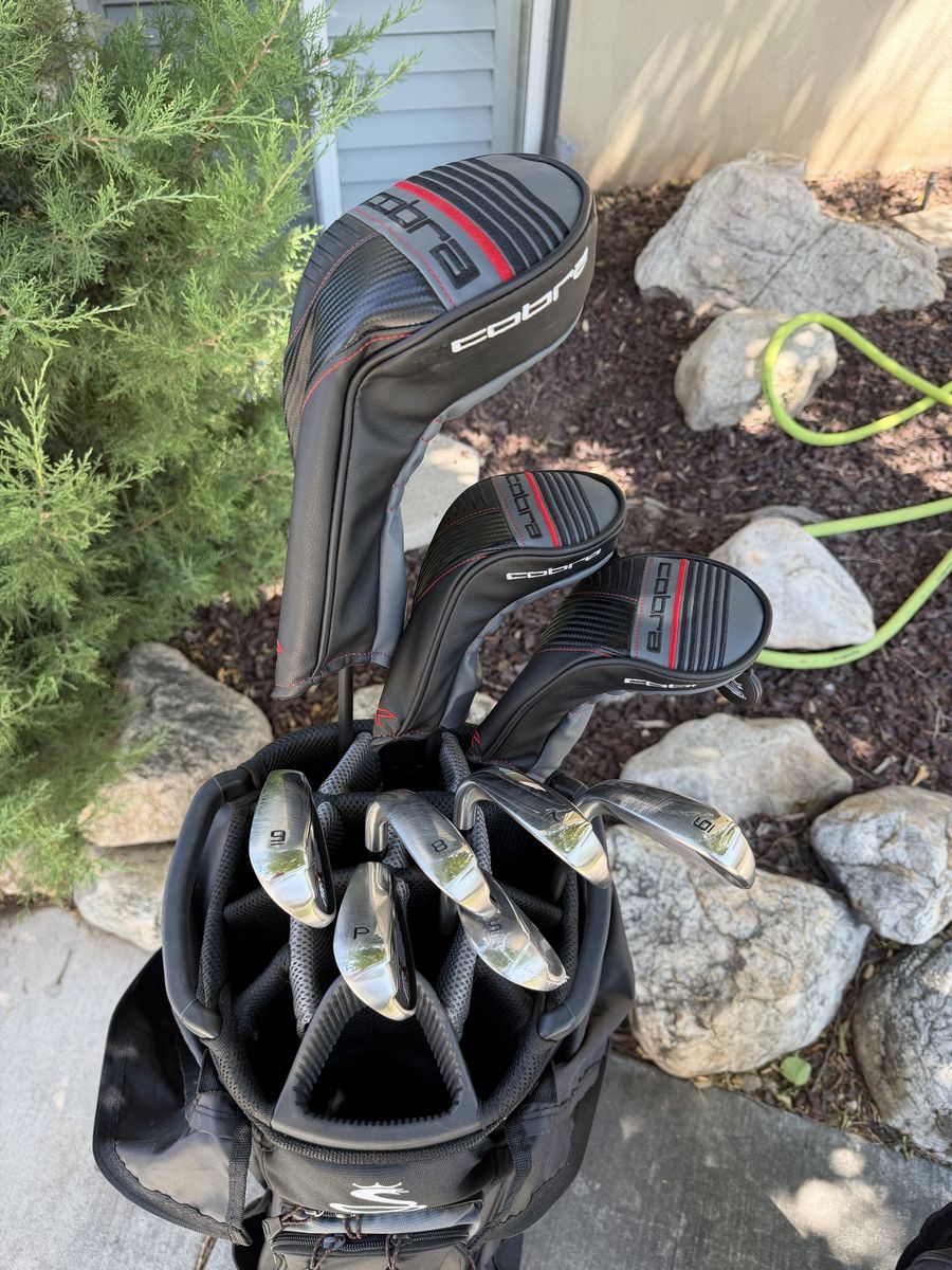 Cobra Air-X Complete Golf Set - Driver, Hybrids, Irons (6-PW, SW), Putter & Cart Bag