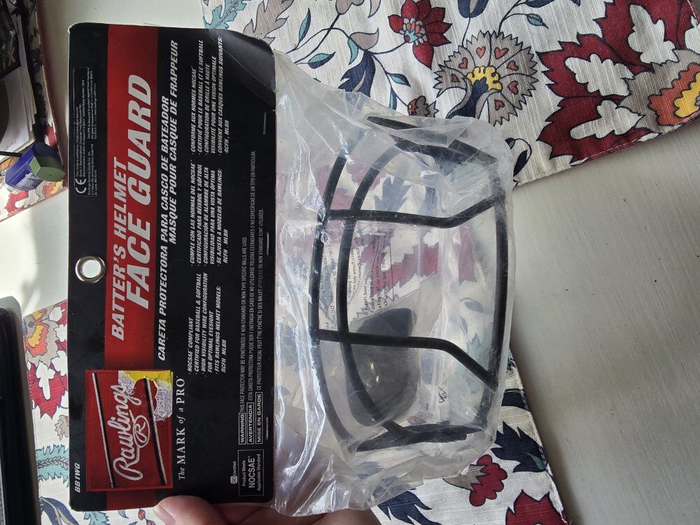 Batters helmet face guard Rawlings