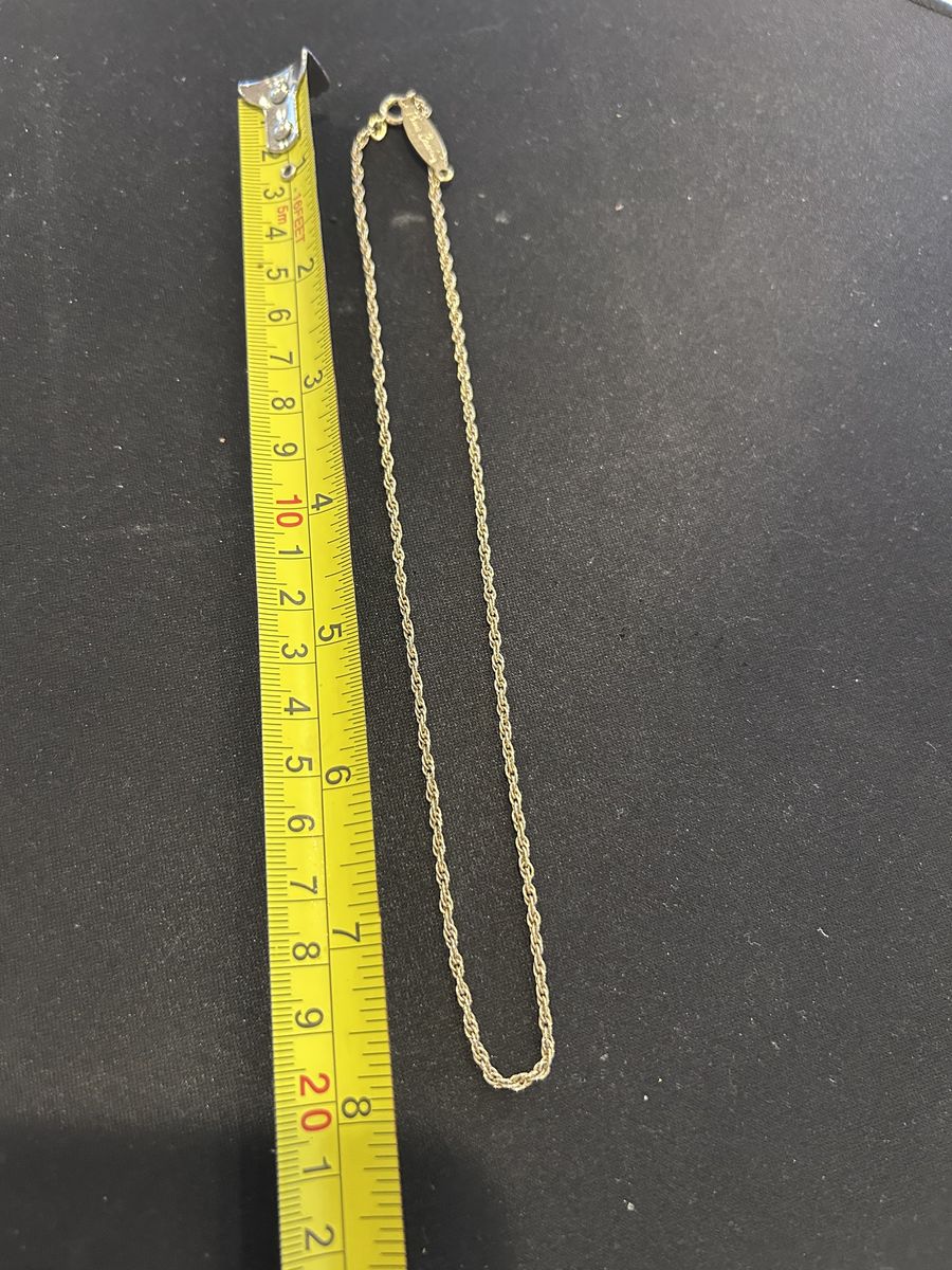 Vintage Pierre Cardin Gold Tone Rope Chain 16”