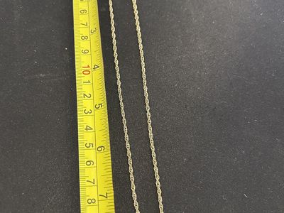 Vintage Pierre Cardin Gold Tone Rope Chain 16”