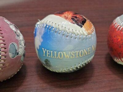 3 baseball collectible items