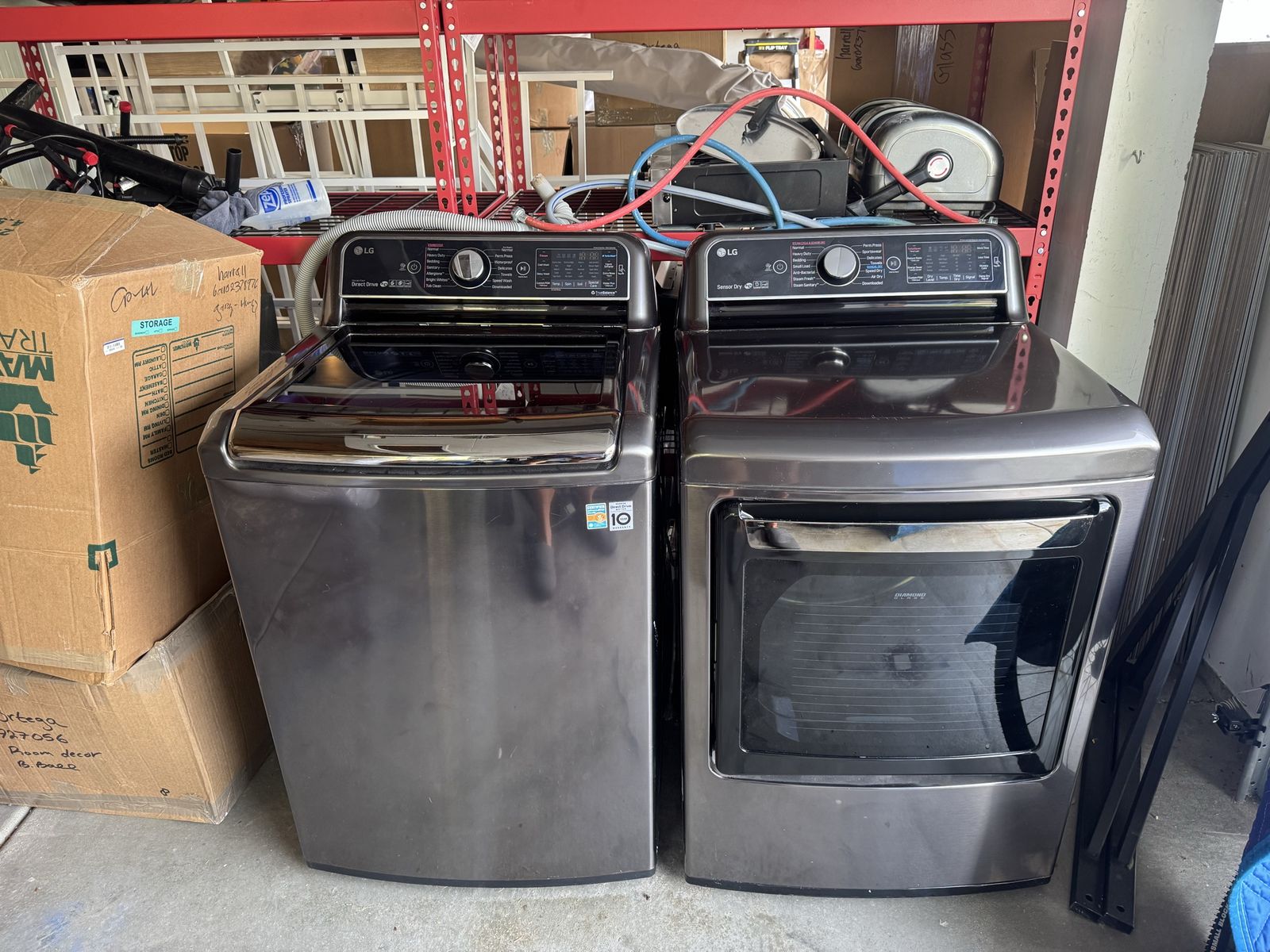 LG Washer and Dryer deep tub and steam fresh