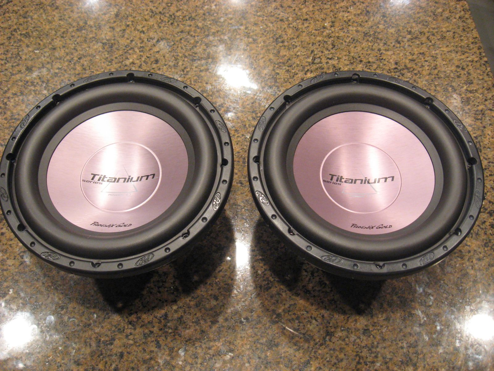 2- Old School Phoenix Gold TITANIUM Power Series 10" Subwoofers Car Audio Speakers