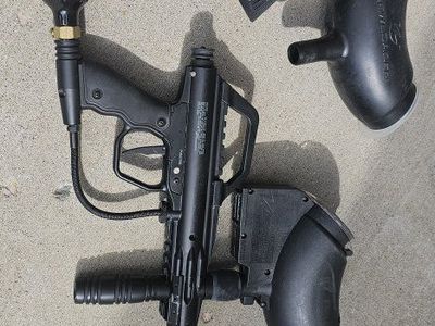 Paintball gun and gear