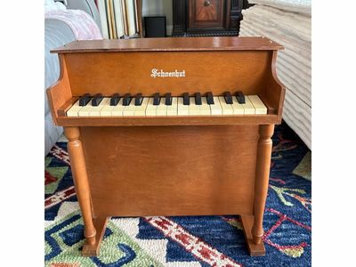 Schoenhut Vintage Wooden Toy Piano - 25-Key Children's Upright Piano, Wood Finish - ALL KEYS PLAY