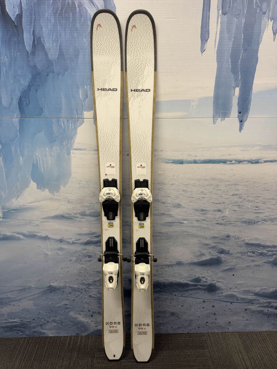 Lightly Used Head Kore 99 Ti 163cm Skis w/ Tyrolia Attack LYT 11 Bindings