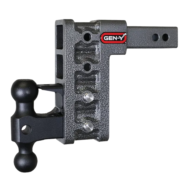 Gen-Y Hitch Mega-Duty Four Position 2" Shank with Dual-Ball and Pintle -16k Receiver Towing Drop Hitch GH-524
