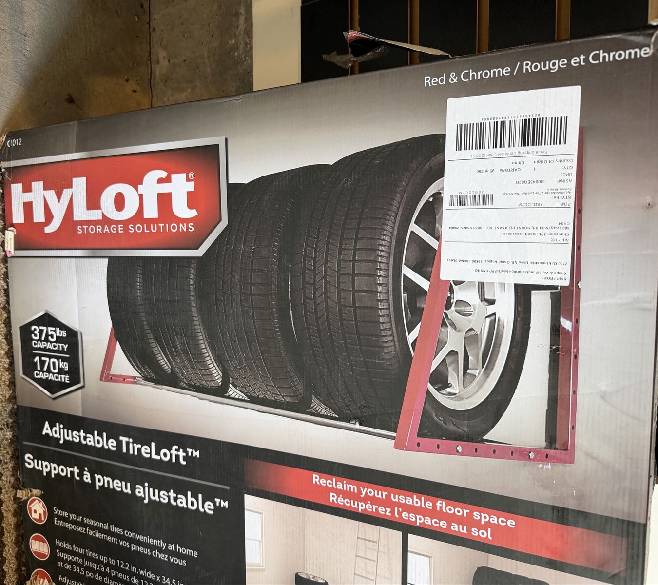 HyLoft Tire Storage Model  01012 Tire-Loft Multi Tire Storage System Rack