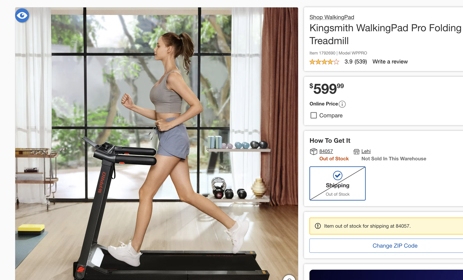 Kingsmith WalkingPad Pro for standing desk - New