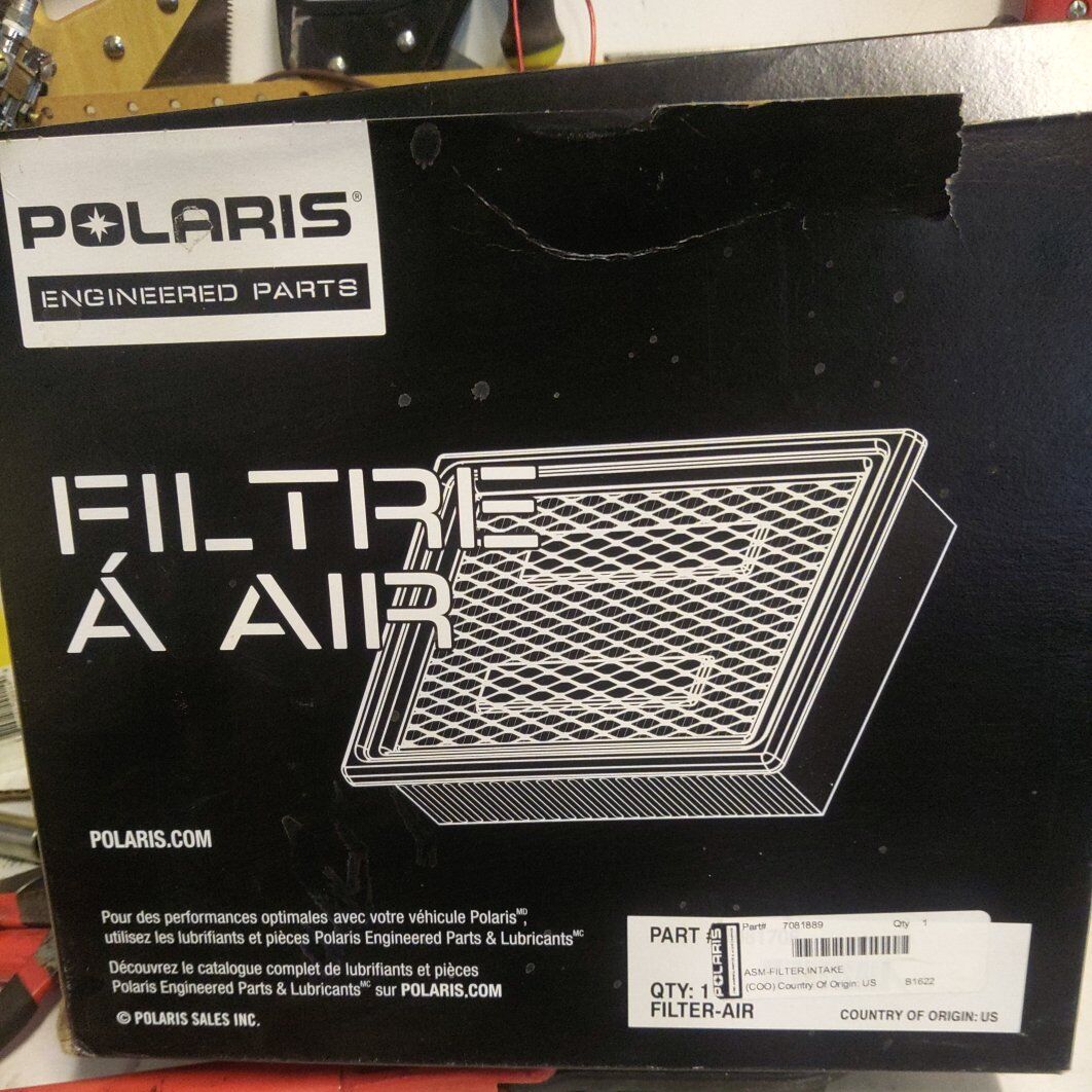 new Polaris air filter