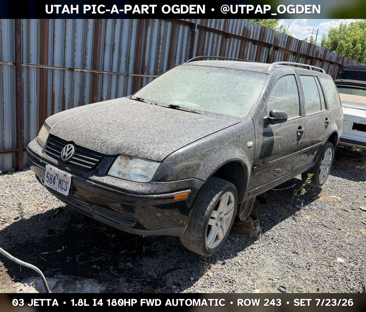New Arrival - 2003 Volkswagen Jetta Mk4 Parts - UTPAP Ogden