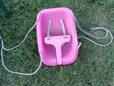 Pink Little Tikes 2-in-1 Snug 'n Secure Toddler & Baby Swing
