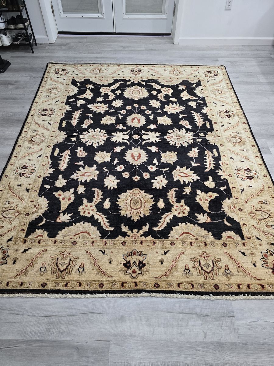 6'5x8'1 NEW Handknotted Oushak Wool Rug