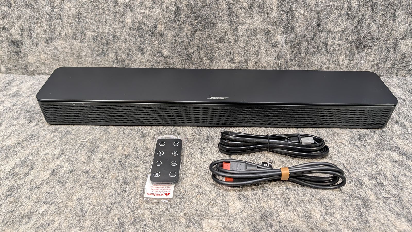 Bose TV Speaker Bluetooth Soundbar 431974 With Remote & Cables