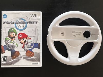 Mario Kart Wii Bundle – Game + Wii Steering Wheel