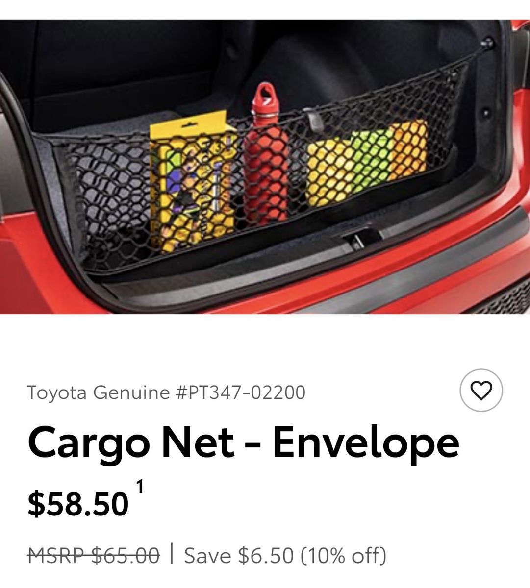 Toyota 2019-2026 RAV4 Cargo Net
