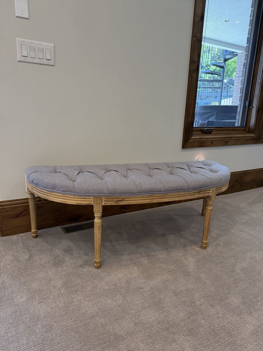 Tufted Bench 55” long