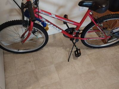 Magna Firepoint 15-Speed Index Shifting Mountain Bike, Red, 24" Wheels
