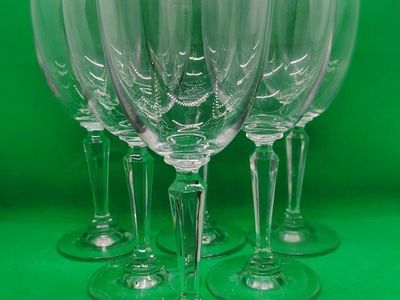6 Lenox Decor Plain water goblets