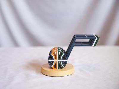 Utah Jazz Custom Desk Statue / Office Decor – Note Logo