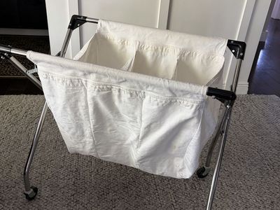 Laundry Hamper 3 Baskets Sorter Compartments