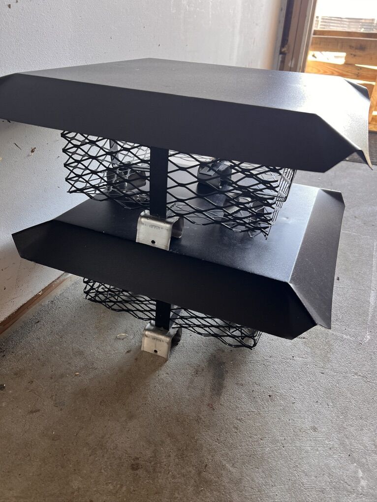 Black Galvanized Steel Chimney Cap(s)
