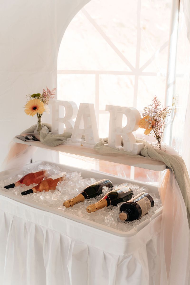 Outdoor Folding Ice Cooler Portable Table w/Drain
