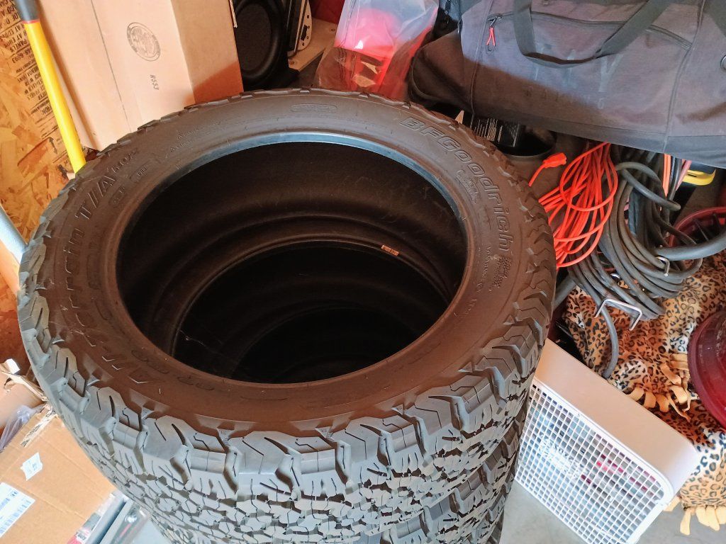 Four BFGoodrich AT K02 tires