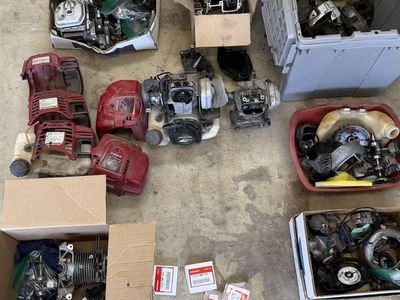 5 Complete Honda GX35 Motors for Parts or Repair