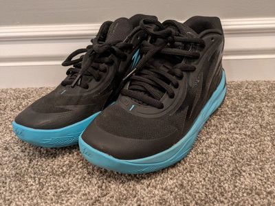 Puma basketball shoes.
