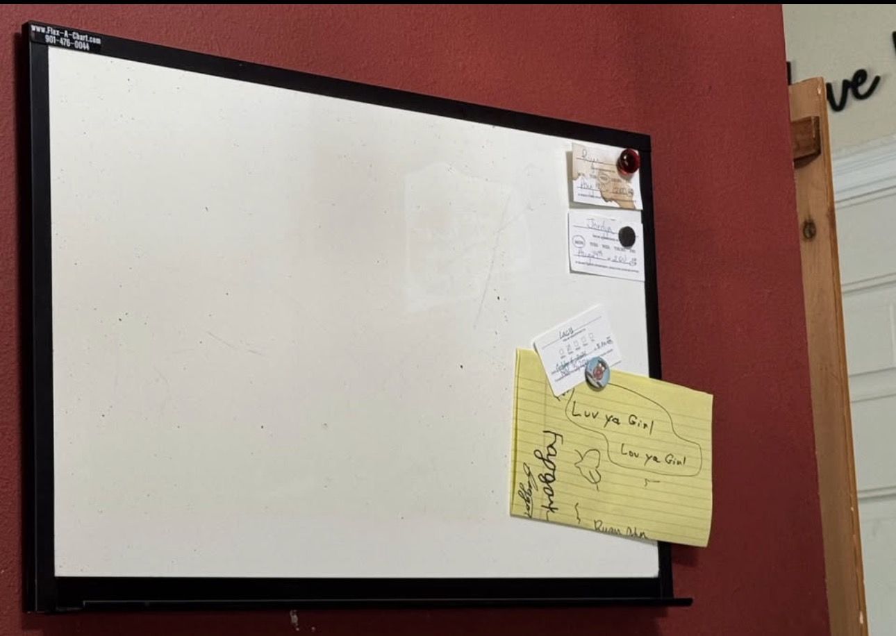 16x24 whiteboard with removable calendar